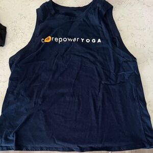 Women's Corepower Yoga Navy Cropped Tank Top